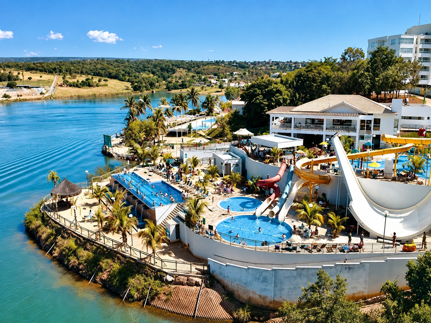 RESORT DO LAGO em CALDAS NOVAS - GO – condomínio para aluguel por temporada